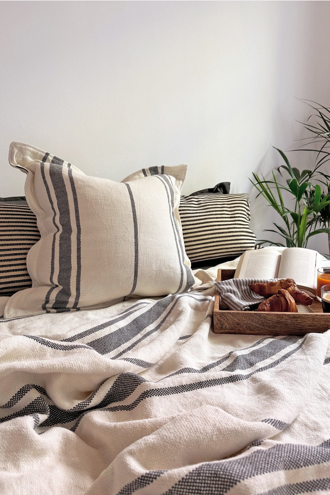 Striped throw online blanket